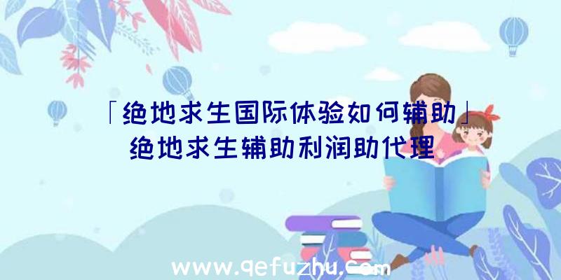「绝地求生国际体验如何辅助」|绝地求生辅助利润助代理
